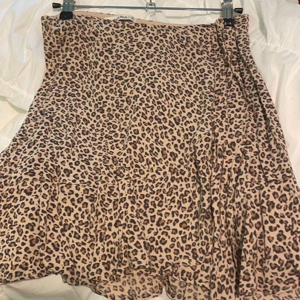 Cheetah wrap skirt